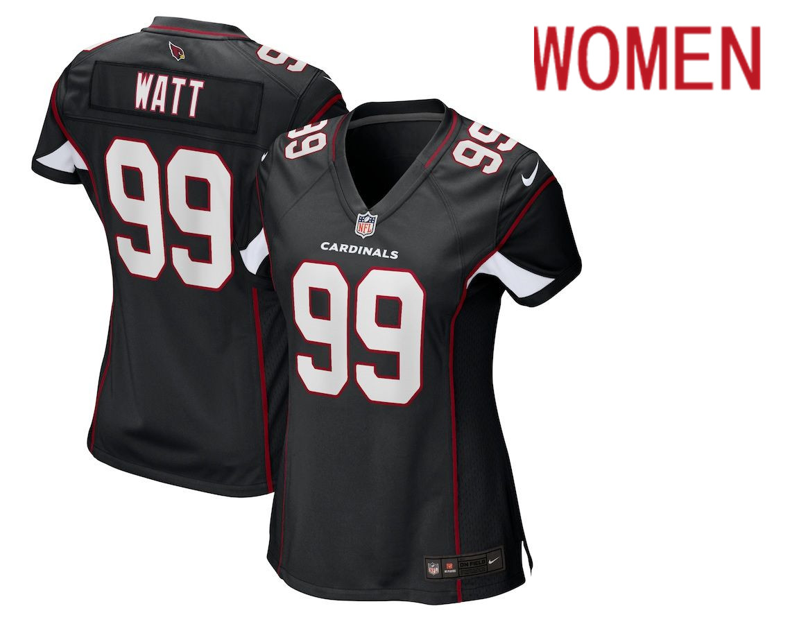 Women Arizona Cardinals #99 J.J. Watt Nike Black Alternate Game NFL Jersey